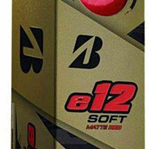Bridgestone e12 Soft Golf Balls (3pk, MATTE RED) Sleeve 2019 NEW