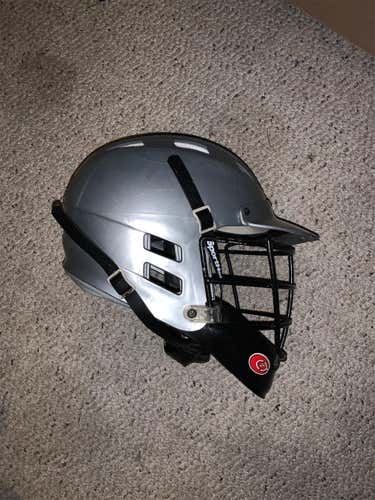 Silver Youth Cascade Lacrosse Helmet
