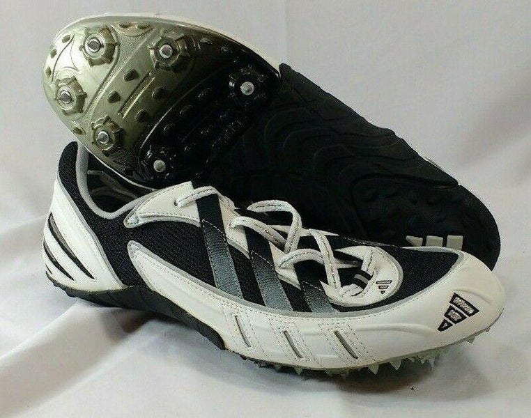Adidas Meteor SP Black Silver Size 10.5 Track Cleats Shoes Sprint Spikes | SidelineSwap