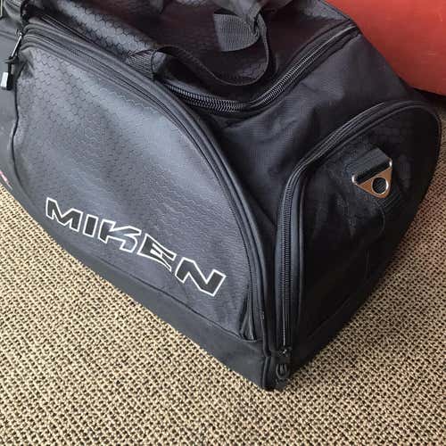 Miken Black Nylon Duffel Bag
