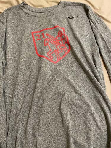 Cornell Lacrosse Team 21 Nike Legend Long Sleeve Shooter Dri-Fit Shirt
