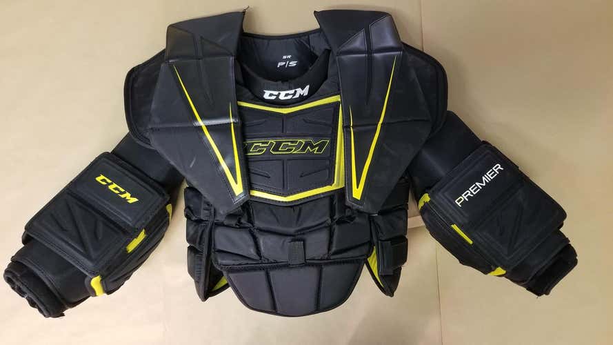 Used Senior Small CCM Premier Goalie Chest and Arm Protector Goalie Chest Protector