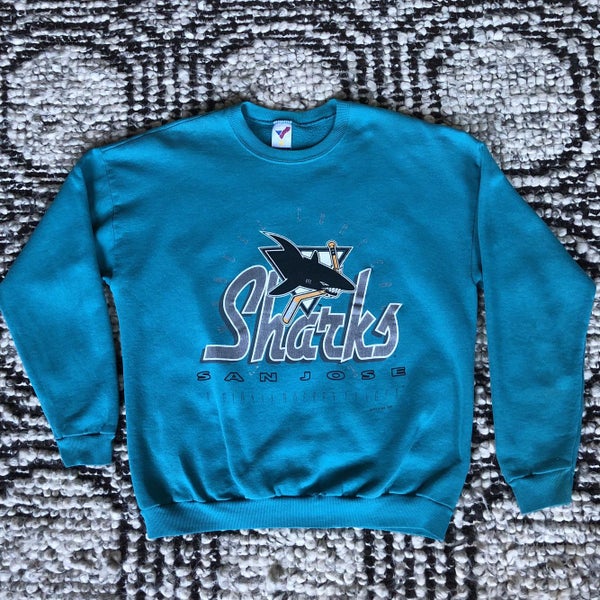 VintageForRealBerlin Vintage Size L - XL American Football Shirt Short Sleeves Sharks 80s 90s