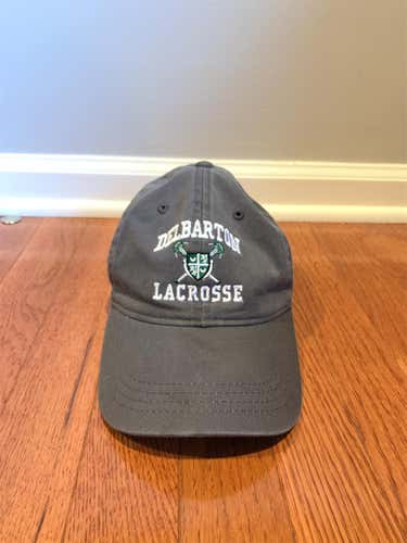 Delbarton Lacrosse Gray Strapback Dad Hat