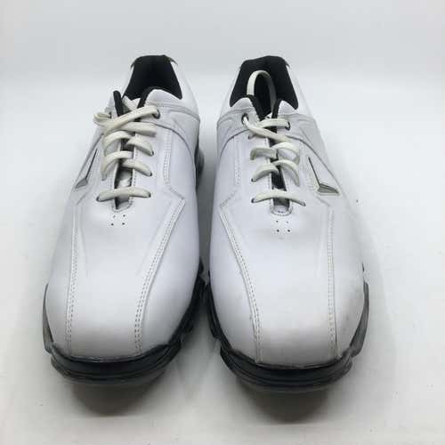 White Used Men's Size 11.5 (Women's 12.5) Callaway Golf Shoes