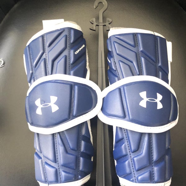 New Medium Under Armour Command Pro Arm Guard Arm Pads NAVY BLUE Lacrosse Lax