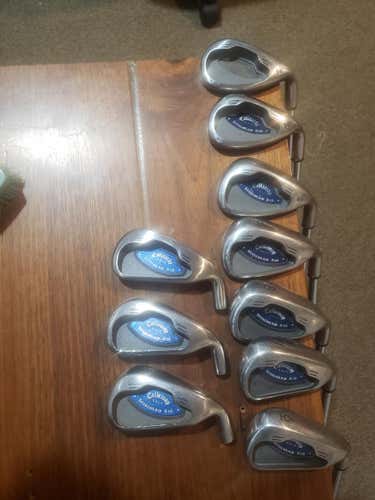 Callaway Right Handed STEELHEAD X-16 MEN'S Iron Set Regular Flex Steel Shaft 6-SW