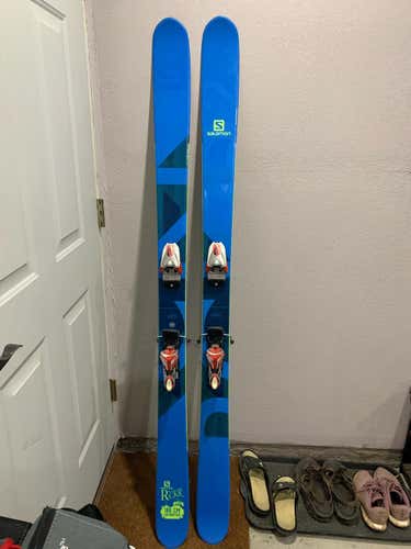 Used Salomon Powder Rocker2 100 Skis With Bindings Max Din 20