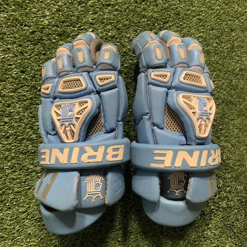 Blue Used Player's Brine King IV 12" Lacrosse Gloves