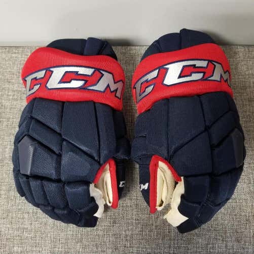 Blue Used Senior CCM HGTK Gloves 14" Pro Stock