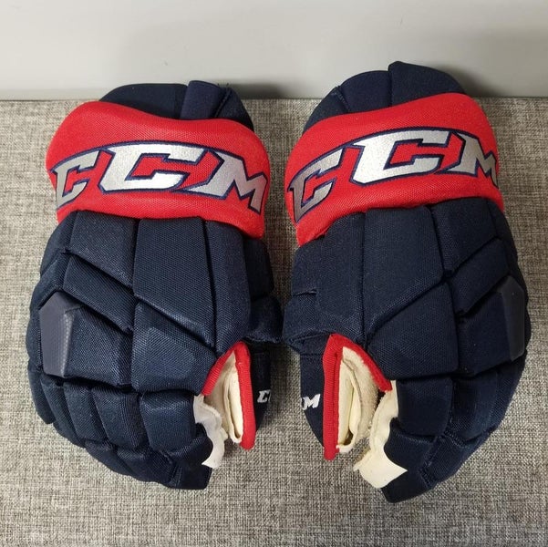 Blue Used Senior CCM HGTK Gloves 14" Pro Stock