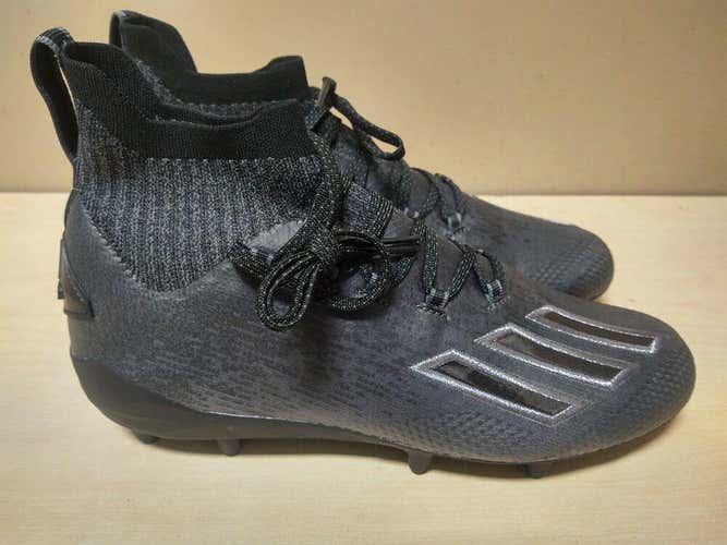 adidas Men's Adizero Primeknit Football Cleats Gray/Black Size 9 EF8630