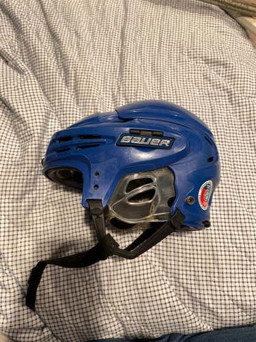 Blue Used Youth Bauer Re-Akt Helmet