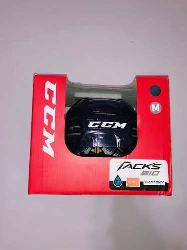 CCM Tacks 910 NH Pro Stock Hockey Helmet Medium-Team Stock-Navy
