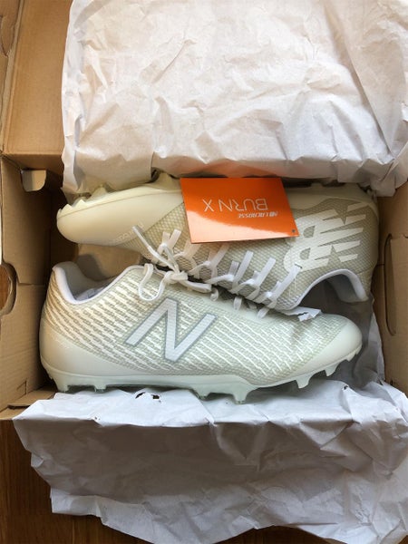 New Balance Burn X Low Cleats - White - Sz 11