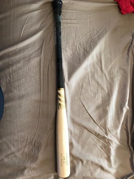 Used High School/College BBCOR Certified Marucci Wood AM22 Bat (-3) 30 oz 33"