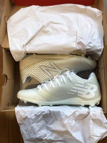 New Balance Burn X Low Cleats - White - Sz 11