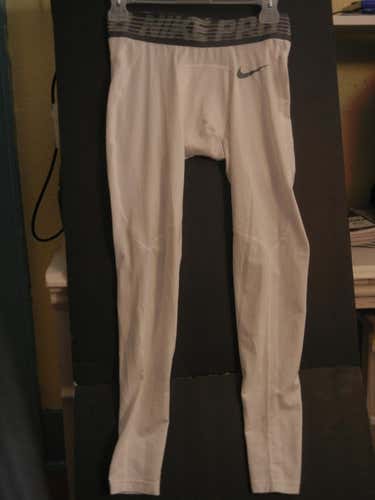 White Men's Used Adult Medium Nike Compression Leggings + Medium Compression Shorts