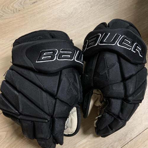 Black Senior Bauer Vapor 1X Pro 13" Pro Stock Gloves