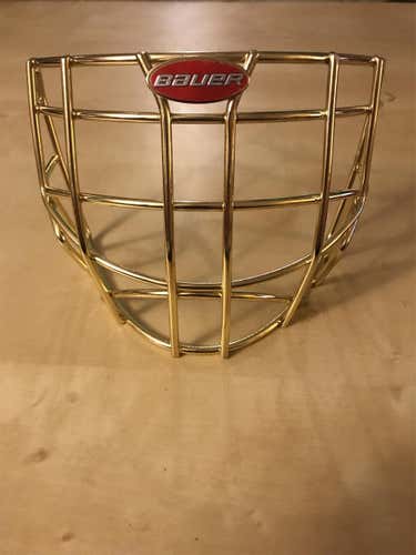 Gold Senior Bauer Goalie Mask