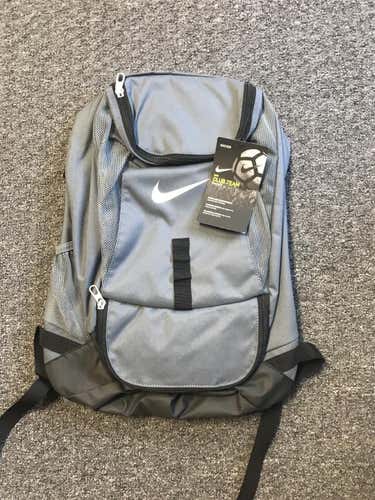 Gray New Nike Club Team Soccer Backpack In Gray