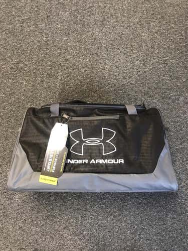 Black Unisex Under Armour Small Duffle Bag. WP In Black
