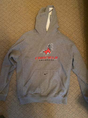 Fairfield U Lacrosse Gray Adult Medium Nike Sweatshirt
