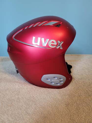 Red Used Unisex Medium UVEX Helmet