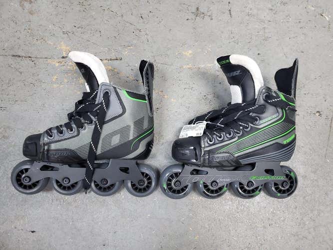 Used Tour Skate Code 9 Junior 05 Street Hockey Roller Hockey Skates