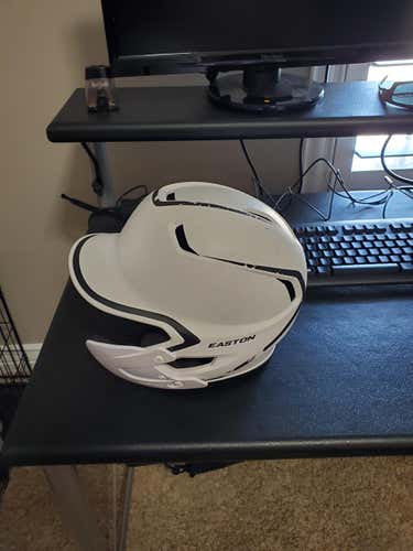 White Used Easton Z5 2.0 Batting Helmet