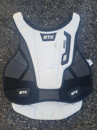 White Used Adult Medium STX Shield pro Chest Protector