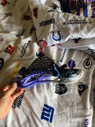 Blue And White Slightly UsedAttack & Midfield Strung Optik 2.0 Head