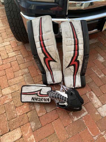 White Intermediate 31" Regular  Goalie Full Set