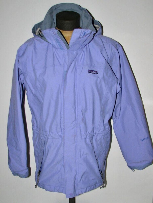 Patagonia Women's Liquid Sky Blue-Purple Gore-Tex Hooded Jacket Coat -Size Small