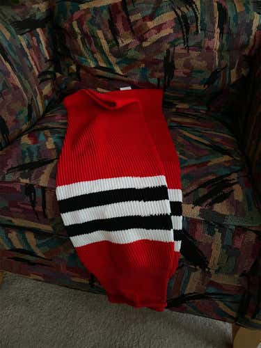 Red Senior Cotton Socks