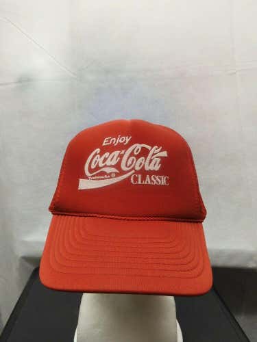 Vintage Enjoy Coca-Cola Mesh Trucker Snapback Hat Nissin