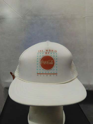 Vintage NWT The World Of Coca-Cola Mesh Trucker Snapback Hat