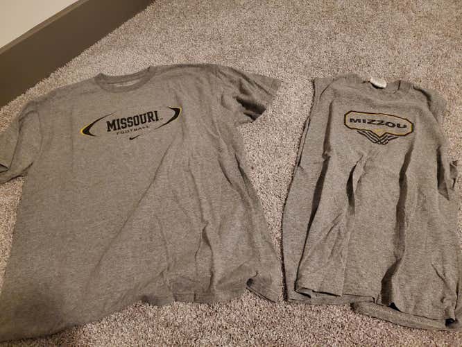 Gray Used Men's Missouri Tigers Nike Shirt lot Mizzou