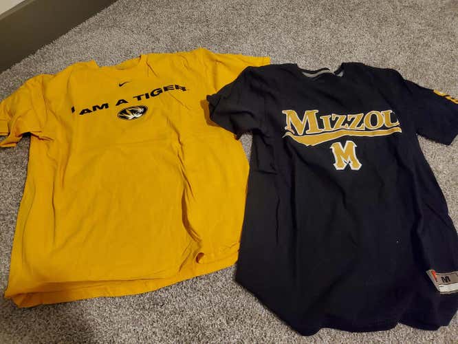 Black Used Men's Missouri Tigers Mizzou Nike Shirt lot