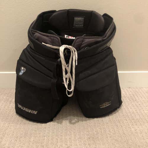 Black Senior Large Vaughn Velocity VE8 Pro  Hockey Goalie Pants