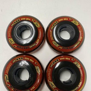 4-Pack Rink Rat Hornet Roller Hockey 64mm Wheel - XXX Grip Red