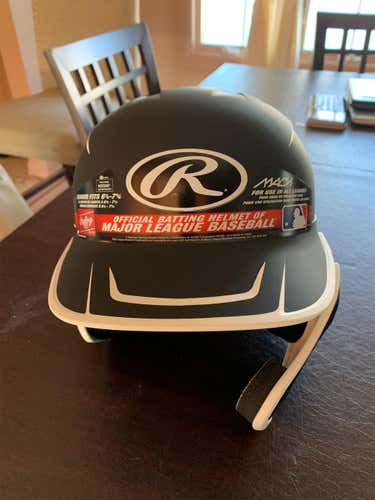 Black New 6 7/8 Rawlings Mach Batting Helmet