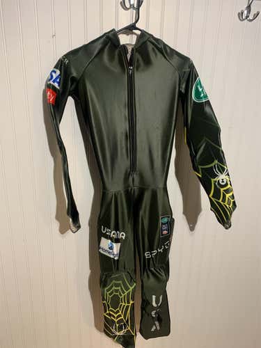 New Medium Spyder Military green GS Ski Suit FIS Legal