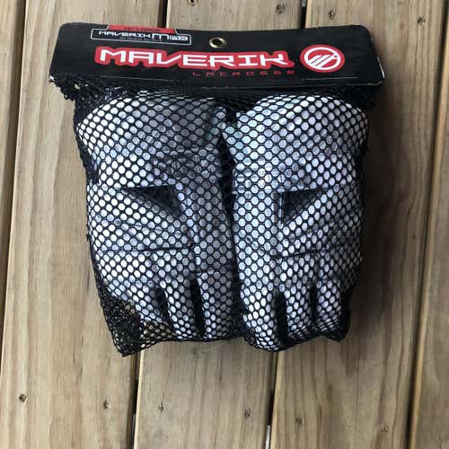 White New Player's Maverik Max 13" Lacrosse Gloves