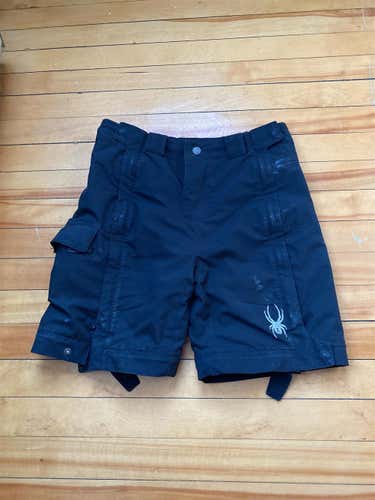 Black Youth Size 14 Spyder Shorts