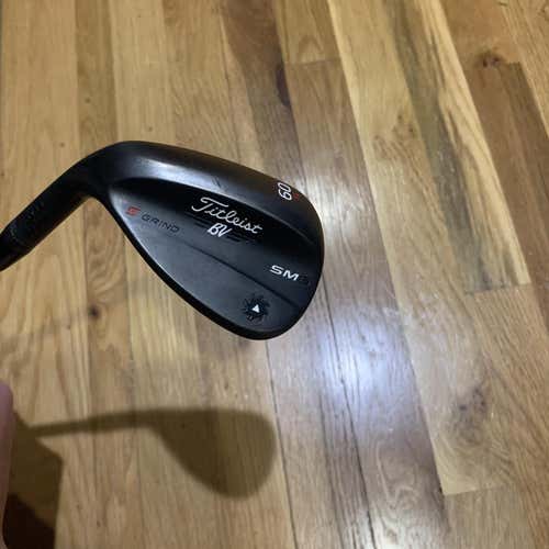 Men's Left Hand Vokey SM6 Black Wedge Stiff Flex Steel Shaft Wedge