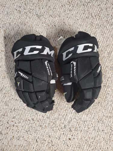 Black Senior Used CCM Tacks 6052 Gloves 14"