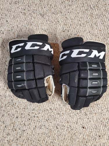 Black Used Senior CCM 4R II Gloves 14"