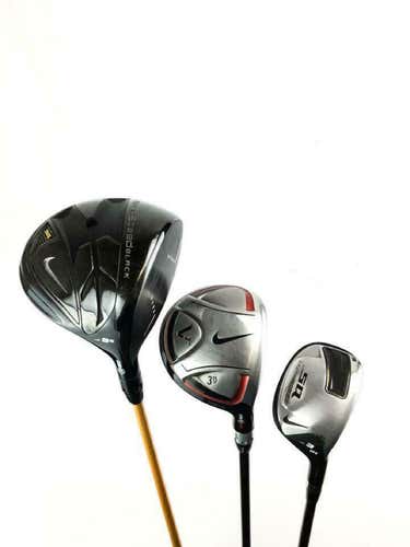 Nike VR Pro Combo Right Handed Graphite Stiff Flex Hybrid/Wood/Driver Set + HC