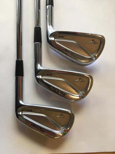 Used Men's Mizuno Right Handed MP 64 Iron Set Stiff Flex Steel Shaft